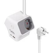 Vea VE-G903YC 3'lü Usb+ Type-C Girişli Anahtarlı 1.5 mt Grup Priz