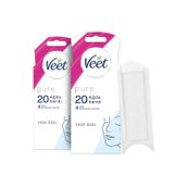Veet 2x20 Pure Hipoalerjenik Yüz Ağda Bandı