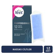 Veet Professional 12 Adet Hassas Ciltler İçin Ağda Bandı