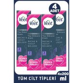 Veet Professional Tüm Ciltler 4x200 ml Tüy Dökücü Krem