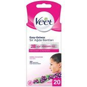 Veet Yüz Bölgesi 20'li Normal Ciltler İçin Ağda Bandı