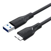 Veggieg 1.5 mt Micro B HDD Şarj ve Data 3.0 USB Kablo