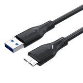 Veggieg 1 mt Micro B HDD Şarj ve Data 3.0 USB Kablo
