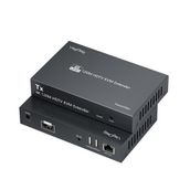 Veggieg 120 mt 4K 30 Hz HDMI KVM Extender Cat5E ve Cat6 HDMI Menzil Genişletici Uzatıcı