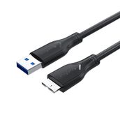 Veggieg 50 cm Micro B HDD Şarj ve Data 3.0 USB Kablo