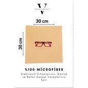 Veka Concept Büyük Boy Mikrofiber Atölye Bezi Gözlük Temizleme Mendili 30*30 cm - Hardal
