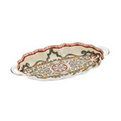 Velora Bone 27 cm Kulplu Oval Servis Tabağı