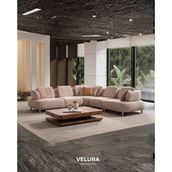 Velura Home & Living Balance Modüler Köşe Koltuk Takımı & Oturma Grubu - Bej - Ayaklı Köşe