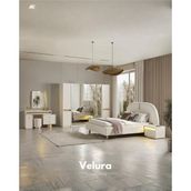 Velura Home & Living Bern 6 Kapaklı (4 Aynalı Dolap) Yatak Odası Takımı - Kırık Beyaz - 160 x 200