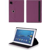 Velvoria Casper Vıa T8B - 8" Tablet Uyumlu Standlı Üniversal Kapaklı Mor Tablet Kılıfı