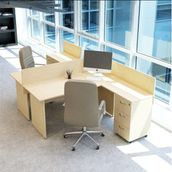 Vena Nil L İkili Workstatıon 3 Panelli Çalışma Grubu İstasyonu