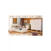 Venatto Madrid Genç Odası Takımı (%100Mdf) Beyaz
