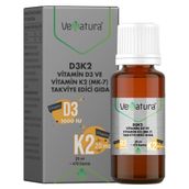Venatura Vitamin D3 K2 20 mcg MK-7 İçeren 20 ml Damla