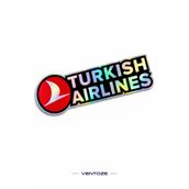 Ventoze THY Tasarım Hologram Araba Oto Cam Kaporta Sticker Etiketi Racing Tuning