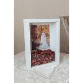 Verda Çerçeve 21X30 Cm Verda Beyaz Anı Çerçevesi-Gelin Çiçeği Tasarımınız Için! Ekstra Derin 8 Cm
