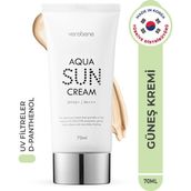 Verobene Aqua Sun Cream Su Bazlı Nemlendirici SPF50+ PA+++ Kore 70 ml Güneş Kremi