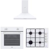 Vestel AF 4661 YB - AO 6004 YB DG - AD 60030 B Beyaz 3'lü Ankastre Set