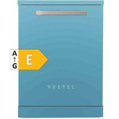 Vestel BM 5001 Mavi Retro 5 Programlı Bulaşık Makinesi