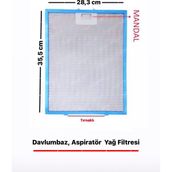 Vestel White Daisy Davlumbaz Aspiratör 28,3 x 35,5 cm Alüminyum Yağ Filtresi - 1 adet