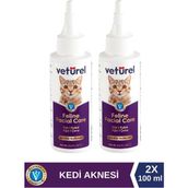 Veturel 2x100 ml Kedi Yüz Bakım Solüsyonu