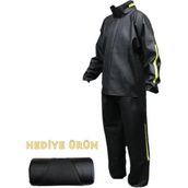 Vexo Pvc Motosiklet Yağmurluk ( Motosiklet Sırt Dayama Hediyeli - L