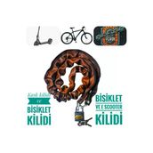 Vi Caro 100 cm Bisiklet Kilidi 100 cm Kask Kilidi