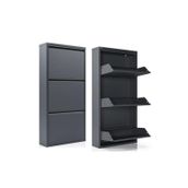 VialongStore 3 Kapaklı Metal Ayakkabılık