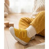 Vicco Anka II Bebek İlk Adım Ayakkabısı Sarı Tekstil Malzeme Düz Taban