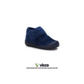 Vicco Color Model Rahat Kalıp Erkek İlk Adım Bebek ve Çocuk Ev Ayakkabısı Lacivert Panduf