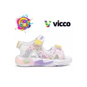 Vicco Puf Kız Çocuk Beyaz Rahat Sandalet