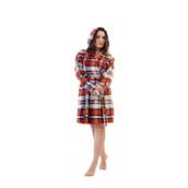VİENETTA 201005-8758 BAYAN BÜYÜK BEDEN KISA BROWN POLAR SABAHLIK BROWN 3 XL