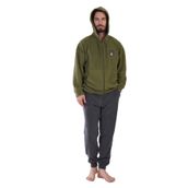 VIENETTA Erkek Uzun Kol Polar Fermuarlı Haki Pijama Takım C3T0N4O159 HAKİ S