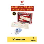 Vienrom #OkeyTakımı Dayanıklı Küflenmez Silinebilir Plastik Okey Takımı Çizilmez Okey Takımı