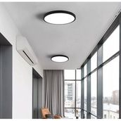 Vies Teknoloji 6500K Mat Siyah Panel Avize Tavana Sıfır Led
