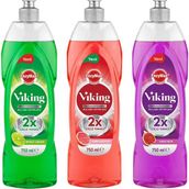 Viking 3x750 ml Misket Limon + Kara İncir + Greyfurt Bulaşık Deterjanı