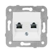 Viko 90967079 Karre Meridian Beyaz İkili Data Cat6 Prizi