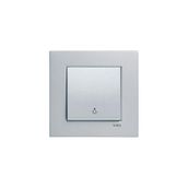 Viko 92605003 Gümüş Novella Light Anahtarı Kapağı
