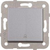 Viko 92605006 Artline Novella Gümüş Zil Çerçevesiz Duvar Anahtarı