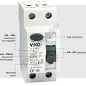 Viko Ac Tip 300 mA 2x 40A Kaçak Akım Rölesi