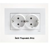 Viko Çerçeveli Karre İkili Topraklı Priz