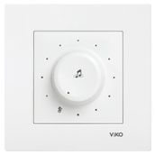 Viko Karre Meridian Beyaz Müzik Yayın Anahtarı Çerçeve Hariç Mekanizma