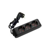 Viko Multi-Let 3'lü 2 mt Siyah Priz