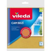 Vileda 2 Paket 2'li Mikrofiberli Cam Bezi