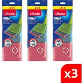 Vileda 3 Paket 3 lü Power Inox COLORS Çelik Bulaşık Sünger