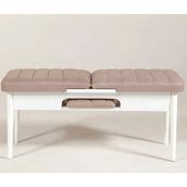 Vina Beyaz Taş Rengi Bench