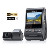 Viofo A329S 4K 60 FPS 2K Wi-Fi 6 HDR Sony Starvis 2 Sensör GPS'li 2 Kameralı Ön ve Arka SSD Destekli Araç Kamerası