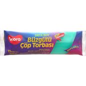 Viora Orta Boy 55x60 cm 15 Adet Vrp-140 Büzgülü Çöp Torbası