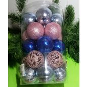VIP DELUXE 25 ADET 6 CM YILBAŞI TOPU YILBAŞI AĞACI SÜSLERİ 5 FARKLI MODEL TOP SÜS NOEL AĞACI SÜSLERİ