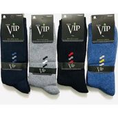 Vip Erkek Kışlık Havlu Çorap 12'li (39-41 Garson) - 39 - 41 - Çok Renkli