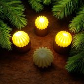VIP KALİTE 12 ADET YILBAŞI NOEL MUMU LED IŞIKLI MUM PİLLİ GÜN IŞIĞI MUM 3 YILBAŞI MUMU SÜSLERİ LED